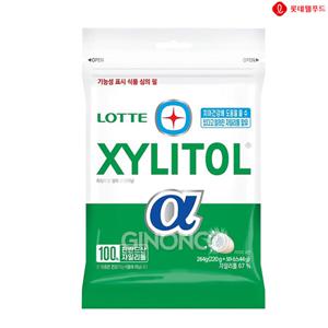 롯데 자일리톨 알파 리필 264g 탕비실 대용량 졸음방지 껌 간식 수능