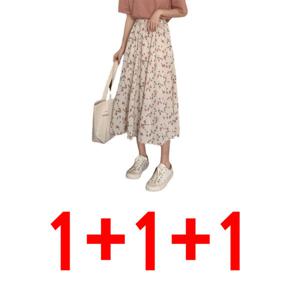 1+1  롱스커트 여름 스커트 A라인 플라워  센세이션 상큼 날씬해 보이는 느낌