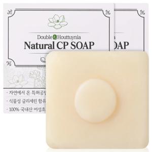 어성초 비누 천연 식물성 CP비누 클렌징 올인원 세안 비누팩 100g 2개