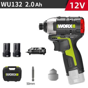웍스 충전 임팩 드라이버 드릴 WU132 베어툴 12V 2.0Ah 배터리2개 공구