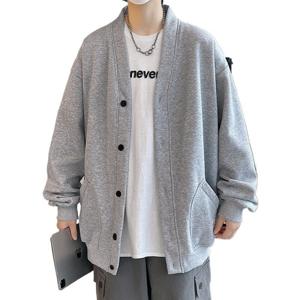 남자 가디건 무지 학원 코트 남성 데일리 브이넥 기모 가디건 가을 겨울 아우터