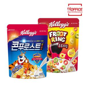 켈로그 시리얼 콘푸로스트 600g + 후루트링 320g