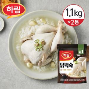 [냉동] 하림 닭백숙 1.1kg×2봉