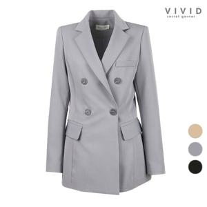 VIVID 여성 테일러드 더블정장 자켓
