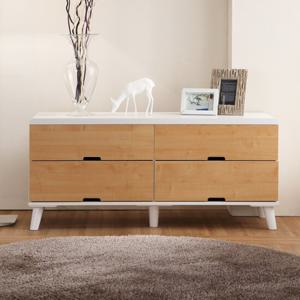 [우아미가구]카네 와이드 서랍장 2단