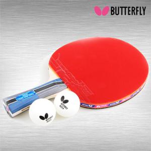 버터플라이 탁구라켓 쉐이크 TIMOBOLL 1000 탁구채 + 공