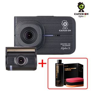 캐치온 알파 2채널 블랙박스 64G+WIFI동글+자동차 흠집제거제