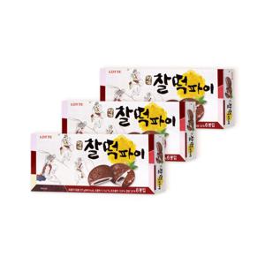 롯데제과 명가 찰떡파이 210g x 3개/ 과자 간식