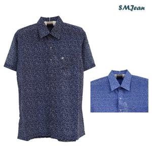 SMJ1330 남자 반팔 남방 셔츠 중년 남성 시어서커 여름 남방