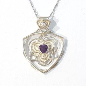 [블루케이] 자수정 원석 펜던트 220601-05 2월탄생석선물