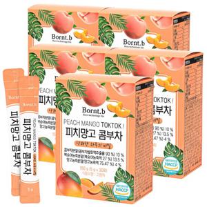 본트비 피치망고 콤부차 피치망고맛 분말 5박스