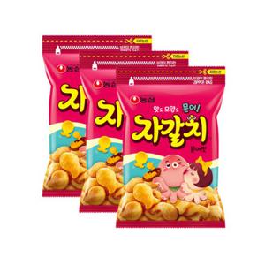 농심 자갈치 문어맛 300g x 3개 / 대용량 간식 지퍼백보관