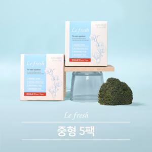 르프레시 유기농 순면커버 생리대 중형(14p) x 5팩