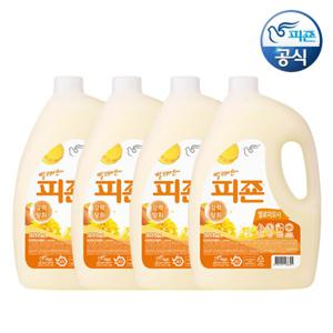 피죤 섬유유연제 옐로미모사 2.5L 용기 x 4개