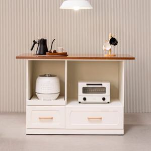 산토리 아일랜드 홈바 1200 식탁테이블 렌지대형 조리대 작업대 광파오븐 (신혼 자취 다용도 주방수납 고급 볼레일 밥솥레일 튼튼한 고급경첩 전선 홀 국내제작상품)