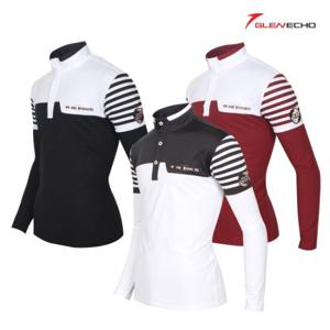 그렌에코 남성 와펜 하이넥 긴팔티셔츠 GES22510