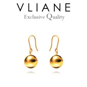 [브리앙] 18K 럭셔리볼 귀걸이 (금귀걸이,여자선물,크리스마스)