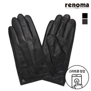[레노마]남성 보네핀턱 가죽장갑 RU-12964