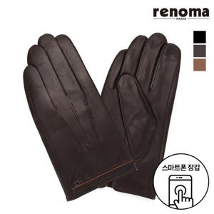 [레노마]남성 핀턱파이핑 가죽장갑 RJ-11925
