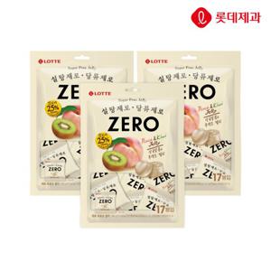 롯데제과 제로 후르츠젤리 238g x 3개 과일맛 젤리 간식