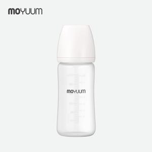 [모윰] 실리콘 코팅 노꼭지 유리젖병 240ml
