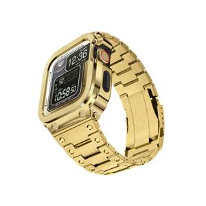 암밴드 무빙 포트리스 프로 골드 / 애플워치 스트랩 케이스 40mm