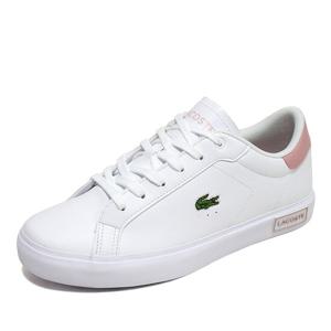 [라코스테 슈즈]라코스테 파워코트 0721 1 J 스니커즈 운동화 화이트 741SUJ0014-1Y9