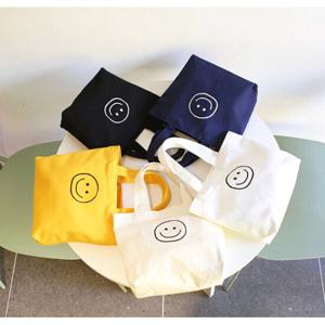 [비비드글램]스마일 에코 토트백 5color 여행필수 미니백 손가방