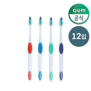 GUM 검 슈퍼팁 청소년 칫솔 (468) 12개입