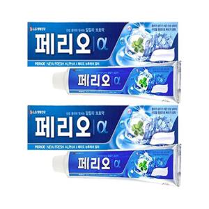 [땡큐온]LG생활 페리오 뉴후레쉬 충치 알파 치약 150g x2개