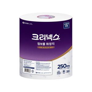 [유한킴벌리]크리넥스 펄프 점보롤 화장지 2겹 250m 3롤 45367 화장지 휴지