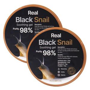 (1+ 1)푸드어홀릭 리얼 블랙스네일 수딩젤 300ml /달팽이크림 수딩겔 빠른보습 탄력케어