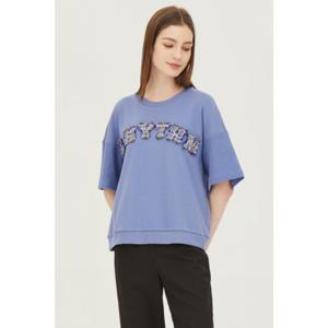 베네통(BATS08241)트위드 리듬 티셔츠