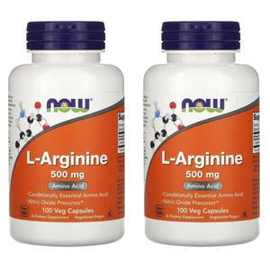 NOW Foods 나우푸드 L-아르기닌 500mg 100베지캡슐 2팩