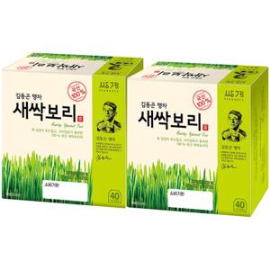 쌍계명차  새싹보리차 40T x 2개