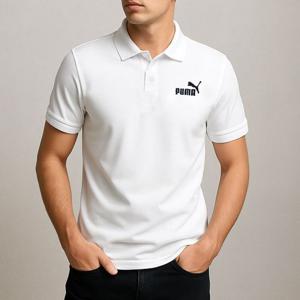 [푸마 주니어]푸마 PUMA 에센셜 반팔티 폴로티 카라티 화이트 586674-02