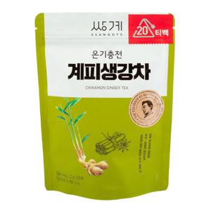 쌍계명차 온기충전 계피생강차 파우치 20T