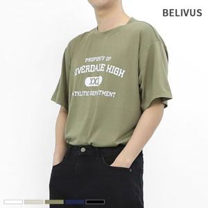 빌리버스 남자 반팔티 BLK049 라운드 면 티셔츠