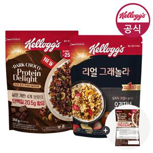 다크초코프로틴딜라이트 350g + 리얼 그래놀라 400g + 미니50g