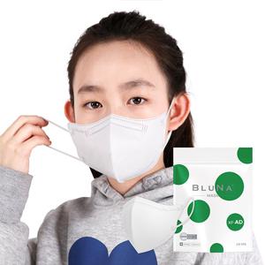 블루나 KF-AD 2D 50매 소형 화이트 비말마스크 새부리형