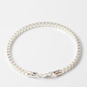 박스체인 연예인 3mm 순은팔찌 남자 여자 남여 커플 탁재훈 실버