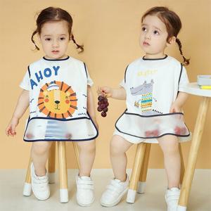 [조이멀티]반투명 포켓 민소매 아동 방수턱받이(M-XL)204683