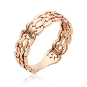 [비앤비골드] 18K 각진 라운딩 시계체인 남성반지 SCM38506