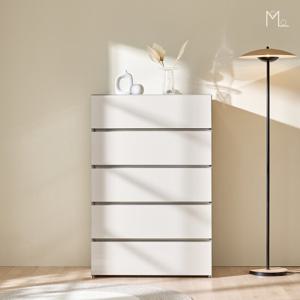 [모로] 레일리 UV 800 5단 서랍장 광폭 수납 옷서랍장 수납장