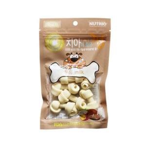 뉴트리오 국내산 치아에 좋은 강아지껌 우유 80g