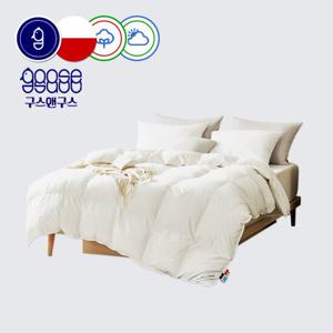 [구스앤구스] 구스이불 순면 폴란드80 사계절 솜 이불 (K) 600g