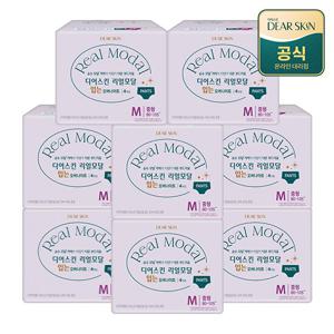 디어스킨 리얼모달 입는 오버나이트 중형 4P x 8팩