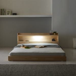 파로마 네오 솔라크 편백나무 LED 저상형 침대 퀸 본넬매트