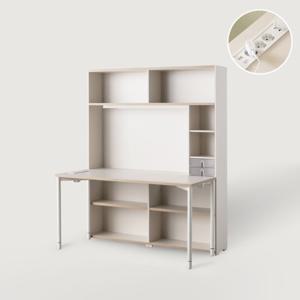 리바트하움 오브제 1200 5단 학생 책상세트 콘센트형