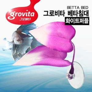 [올펫몰]그로비타 베타침대 화이트퍼플 베타 은신처 어항장식